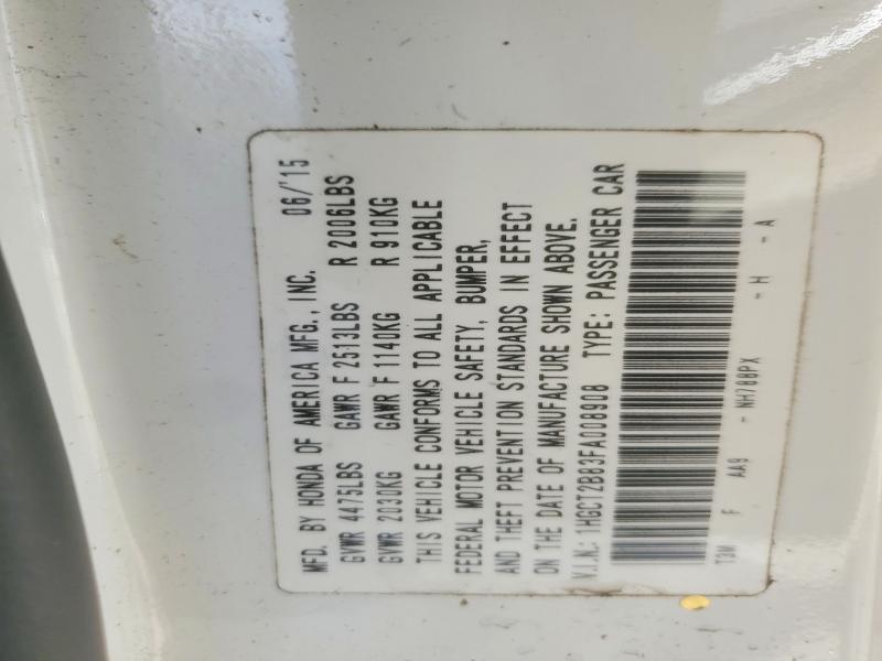 Продажа на аукционе авто 2015 Honda Accord, vin: 1HGCT2B83FA008908, номер лота: 48950346