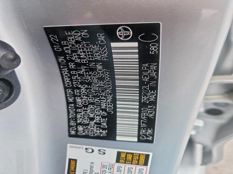 Продаж на аукціоні авто 2022 Toyota Corolla, vin: JTDEPMAE9N3009997, номер лоту: 49998866