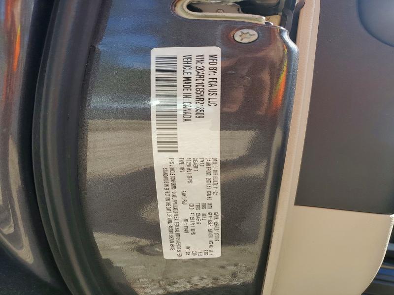48396996 :رقم المزاد ، 2C4RC1CG5NR218509 vin ، 2022 Chrysler Voyager مزاد بيع
