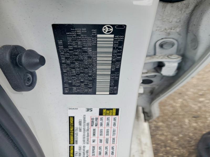 Aukcja sprzedaży 2023 Toyota Corolla, vin: 5YFB4MDE4PP043010, numer aukcji: 50111716