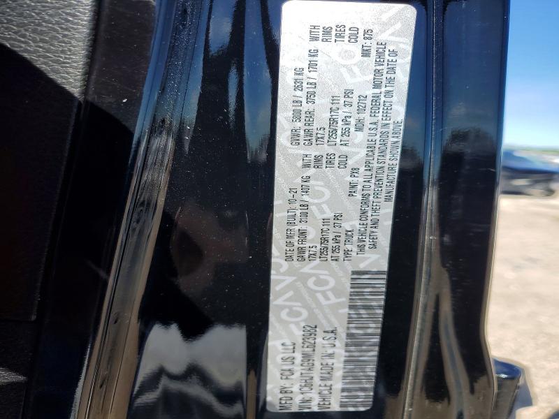 49171816 :رقم المزاد ، 1C6HJTAG9ML623982 vin ، 2021 Jeep Gladiator مزاد بيع