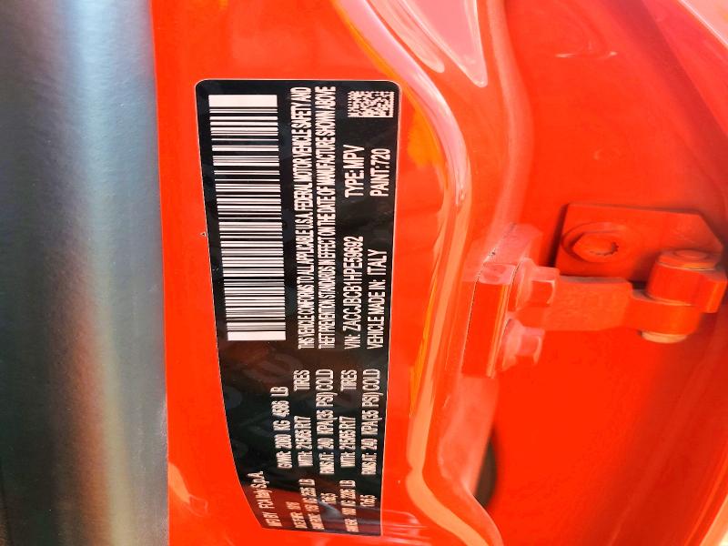 Aukcja sprzedaży 2017 Jeep Renegade, vin: ZACCJBCB1HPE59692, numer aukcji: 48109866