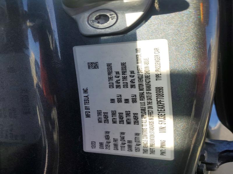 Aukcja sprzedaży 2023 Tesla Model 3, vin: 5YJ3E1EAXPF708998, numer aukcji: 50347416