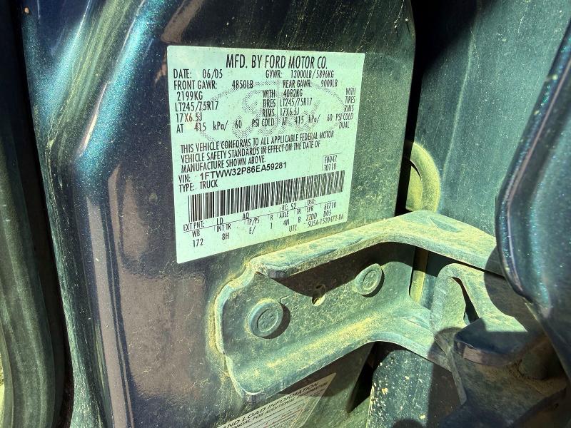 Продаж на аукціоні авто 2006 Ford F350, vin: 1FTWW32P86EA59281, номер лоту: 49053736