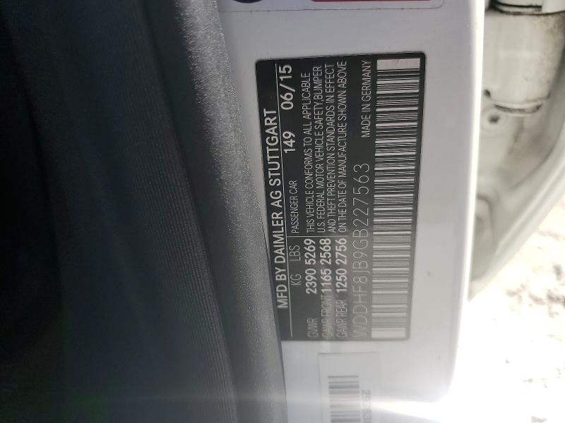 49398596 :رقم المزاد ، WDDHF8JB9GB227563 vin ، 2016 Mercedes-benz E مزاد بيع