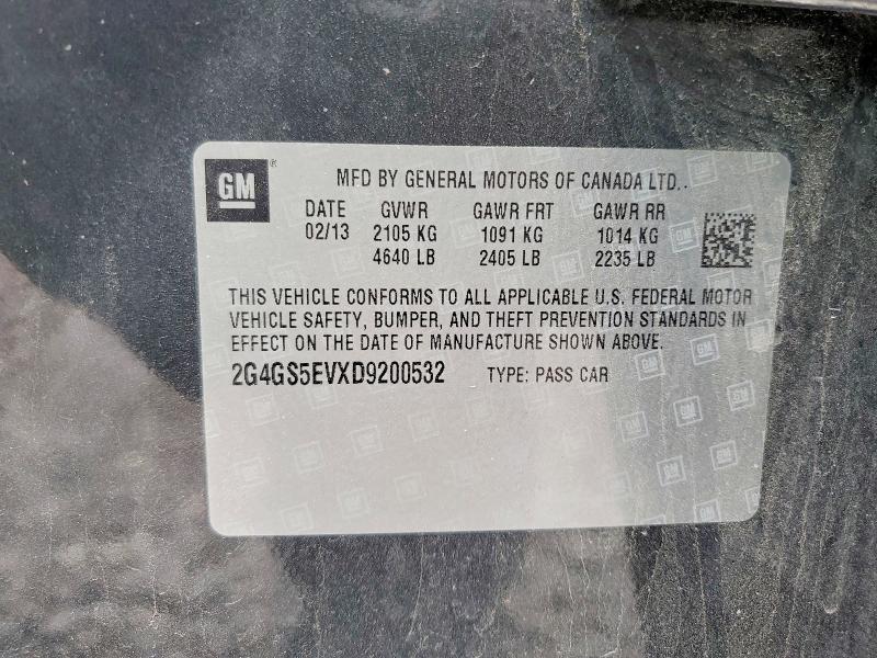 Продаж на аукціоні авто 2013 Buick Regal, vin: 2G4GS5EVXD9200532, номер лоту: 49487106