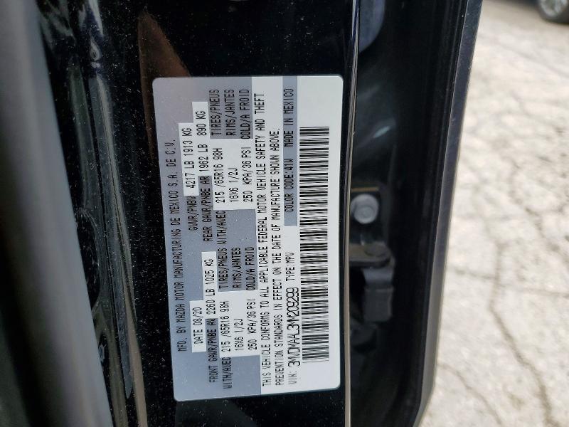 2021 Mazda Cx-30 მანქანა იყიდება აუქციონზე, vin: 3MVDMAAL3MM209299, აუქციონის ნომერი: 49787626