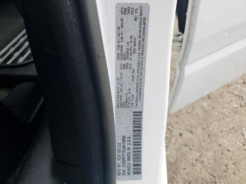 Продаж на аукціоні авто 2020 Ram 1500, vin: 1C6SRFFT3LN419994, номер лоту: 51466906
