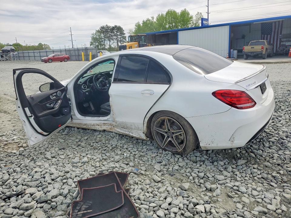 48966176 :رقم المزاد ، 55SWF6EB0HU224371 vin ، 2017 Mercedes-benz C مزاد بيع