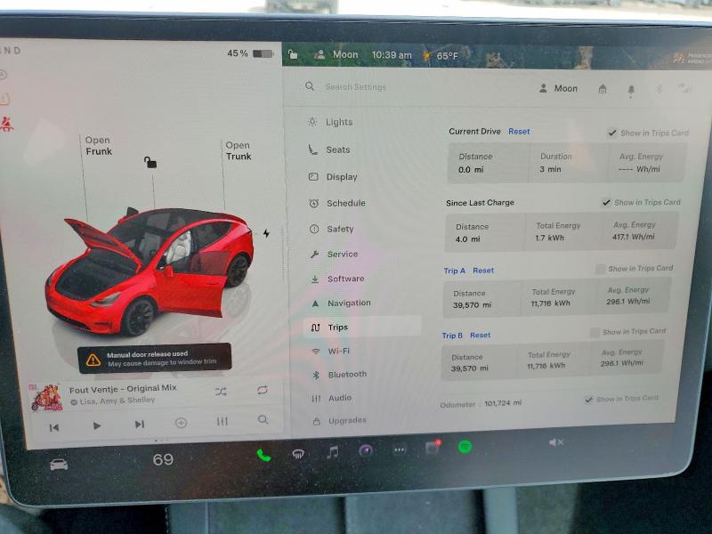 Продаж на аукціоні авто 2022 Tesla Model Y, vin: 7SAYGDEE0NF517319, номер лоту: 50476066