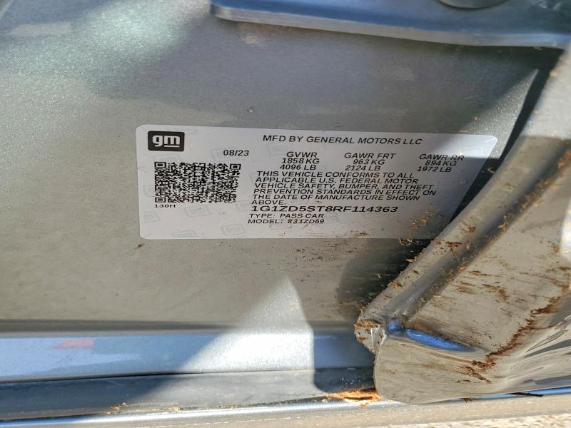 2024 Chevrolet Malibu მანქანა იყიდება აუქციონზე, vin: 1G1ZD5ST8RF114363, აუქციონის ნომერი: 50501756