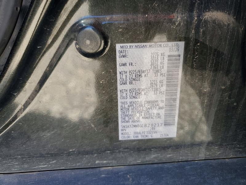 50253456 :رقم المزاد ، 5N1AT2MN8GC828217 vin ، 2016 Nissan Rogue مزاد بيع