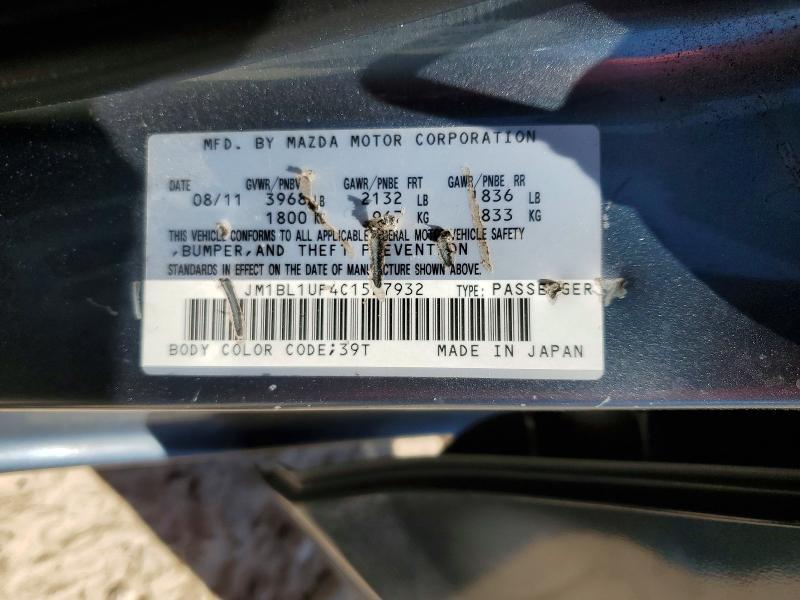 50325446 :رقم المزاد ، JM1BL1UF4C1527932 vin ، 2012 Mazda 3 مزاد بيع
