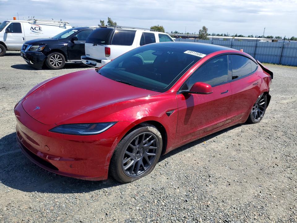 Продажа на аукционе авто 2024 Tesla Model 3, vin: 5YJ3E1EA0RF730060, номер лота: 49513506