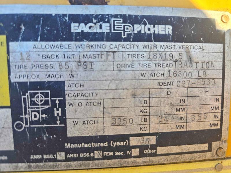 Продаж на аукціоні авто 1995 Eagle Ep Picher R80t, vin: 1KK01001, номер лоту: 50325206