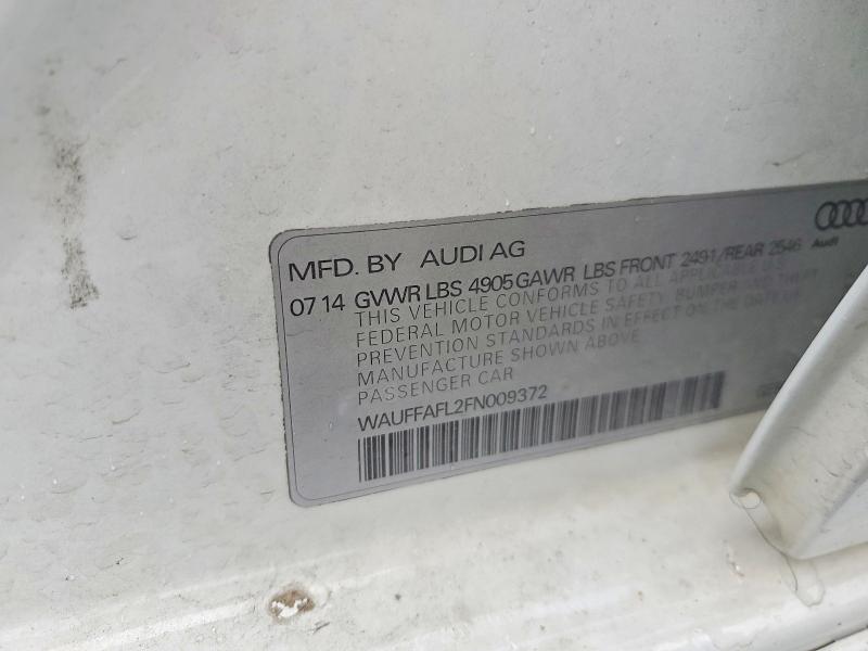 Продаж на аукціоні авто 2015 Audi A4, vin: WAUFFAFL2FN009372, номер лоту: 50754046