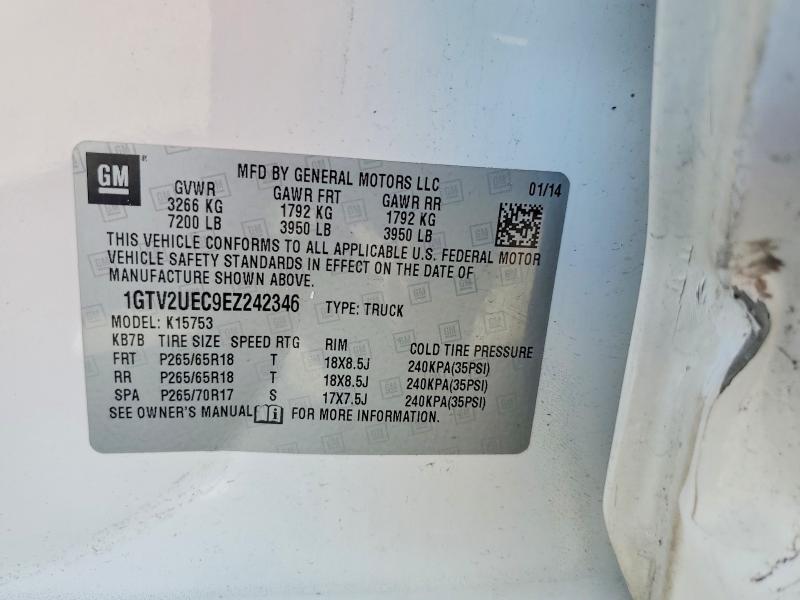 Продаж на аукціоні авто 2014 Gmc Sierra, vin: 1GTV2UEC9EZ242346, номер лоту: 50448616