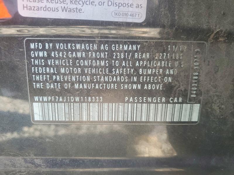 Aukcja sprzedaży 2013 Volkswagen Golf R, vin: WVWPF7AJ1DW118333, numer aukcji: 48715586