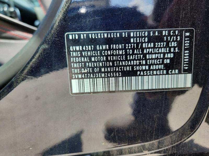 Продажа на аукционе авто 2014 Volkswagen Jetta, vin: 3VW4T7AJ3EM245563, номер лота: 49032526