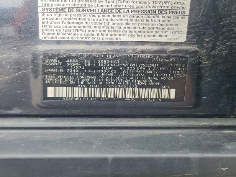 Aukcja sprzedaży 2011 Subaru Outback, vin: 4S4BRCCCXB3405673, numer aukcji: 49554886
