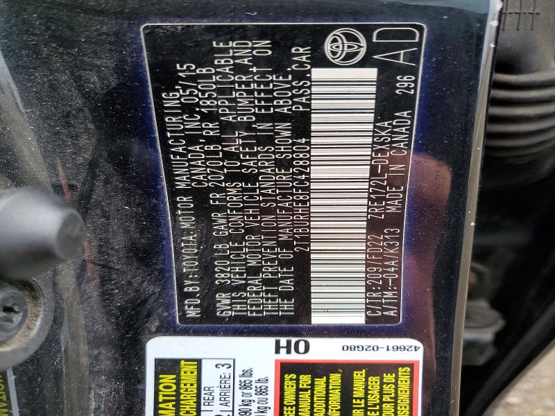 48359196 :رقم المزاد ، 2T1BURHE8FC428804 vin ، 2015 Toyota Corolla مزاد بيع