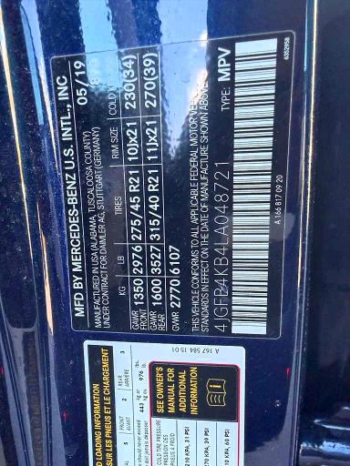 48544236 :رقم المزاد ، 4JGFB4KB4LA048721 vin ، 2020 Mercedes-benz Gle مزاد بيع