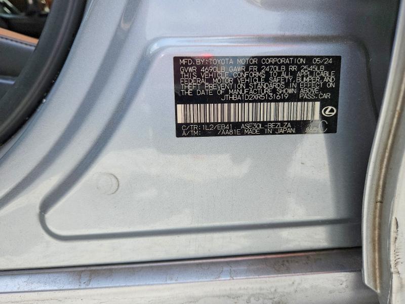51662146 :رقم المزاد ، JTHBA1D2XR5131619 vin ، 2024 Lexus Is 300 مزاد بيع
