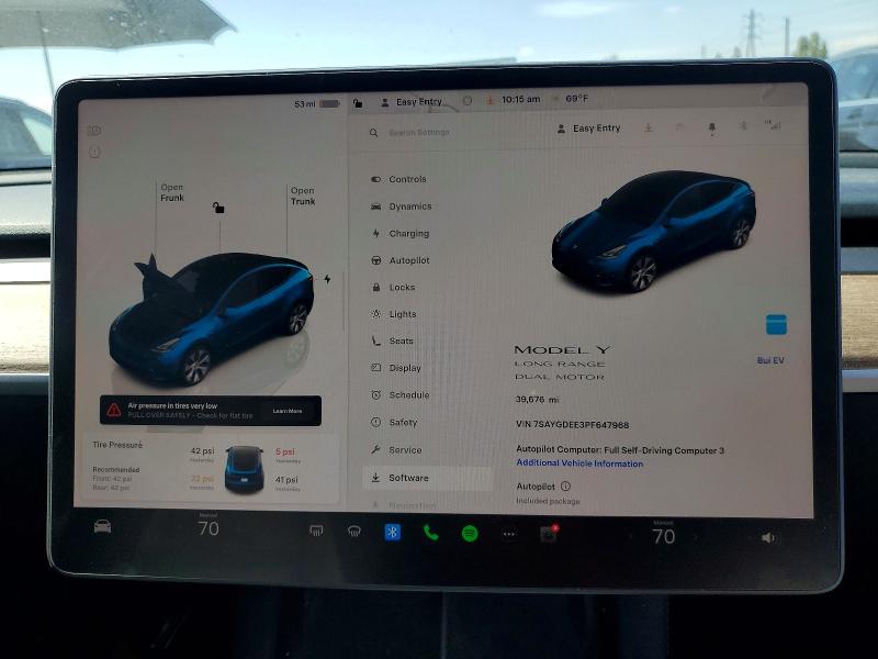 50214056 :رقم المزاد ، 7SAYGDEE3PF647968 vin ، 2023 Tesla Model Y مزاد بيع