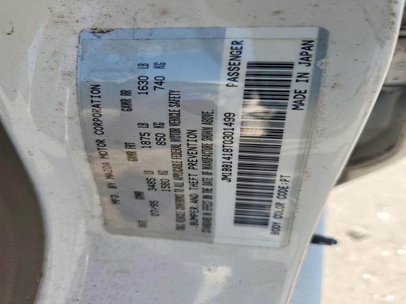 50523276 :رقم المزاد ، JM1BB1418T0301499 vin ، 1996 Mazda Protege مزاد بيع