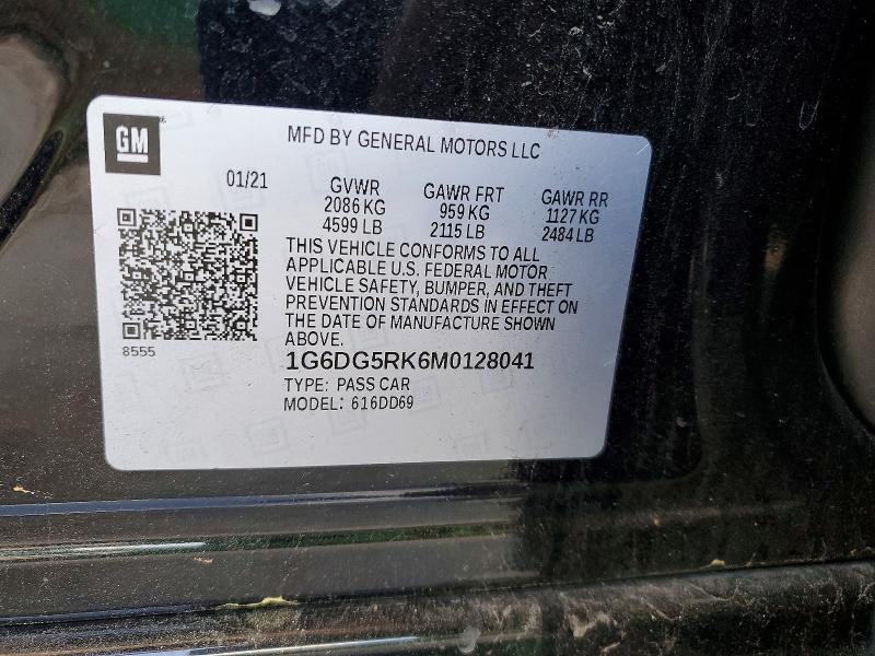 Продажа на аукционе авто 2021 Cadillac Ct4, vin: 1G6DG5RK6M0128041, номер лота: 50357866