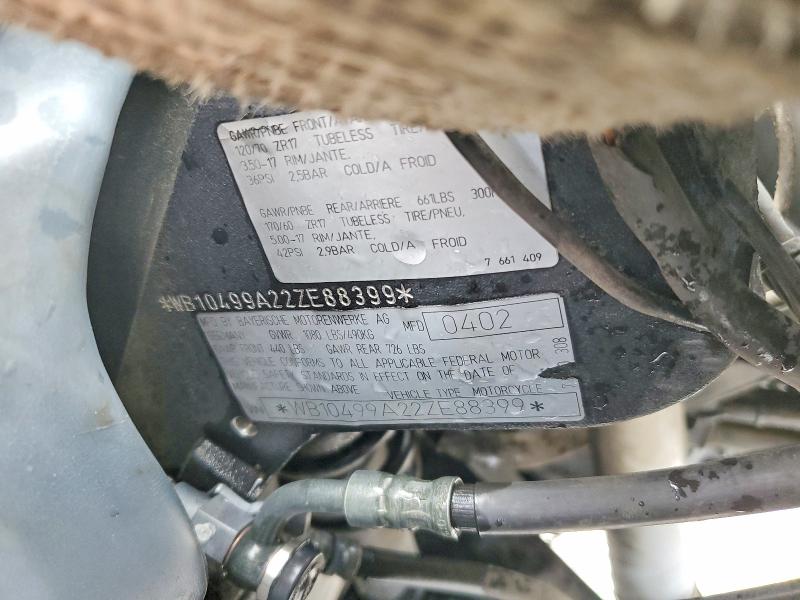 Продажа на аукционе авто 2002 Bmw R1150, vin: WB10499A22ZE88399, номер лота: 50601956