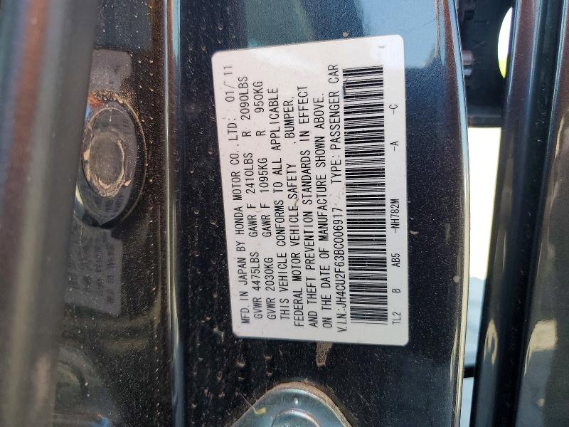 Aukcja sprzedaży 2011 Acura Tsx, vin: JH4CU2F63BC006917, numer aukcji: 49866046