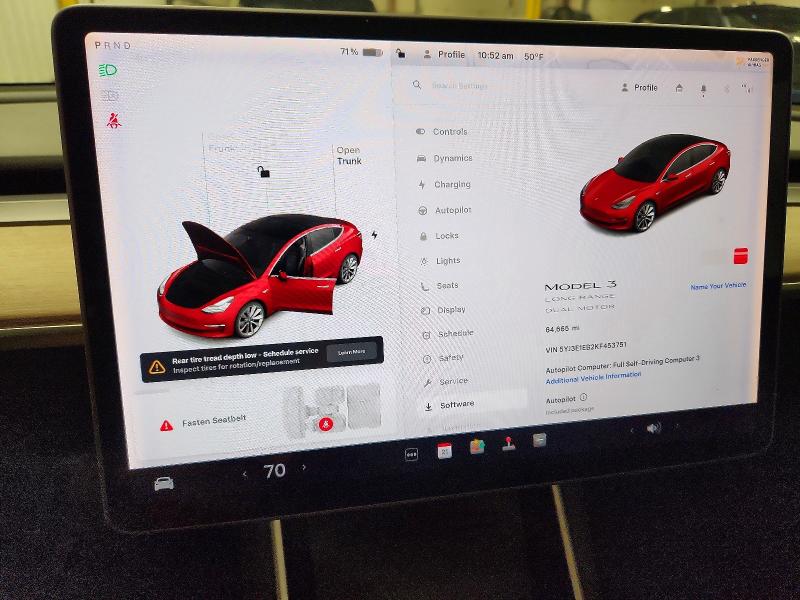 2019 Tesla Model 3 მანქანა იყიდება აუქციონზე, vin: 5YJ3E1EB2KF453751, აუქციონის ნომერი: 50466106