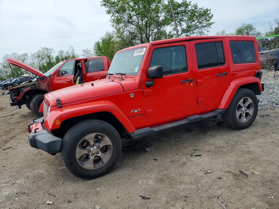 2018 Jeep Wrangler Unlimited მანქანა იყიდება აუქციონზე, vin: 1C4BJWEG0JL807374, აუქციონის ნომერი: 50160906
