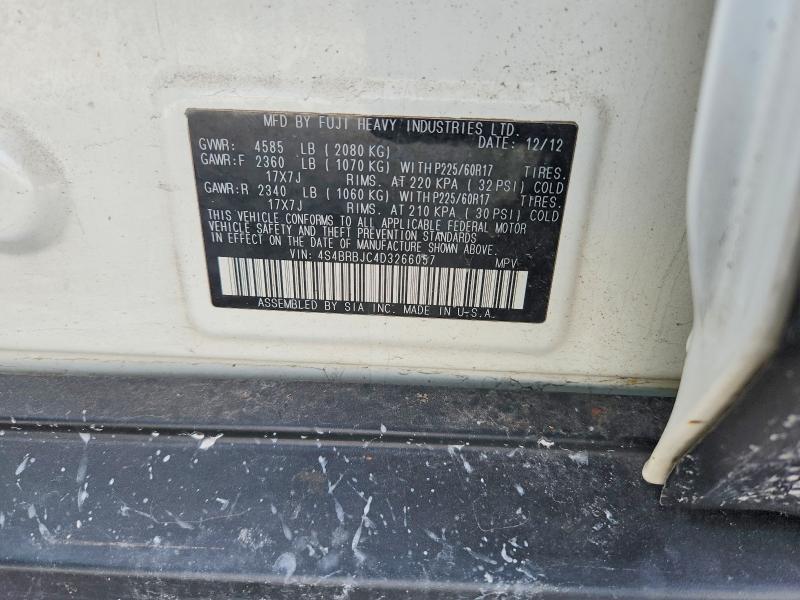 Aukcja sprzedaży 2013 Subaru Outback, vin: 4S4BRBJC4D3266057, numer aukcji: 51333556