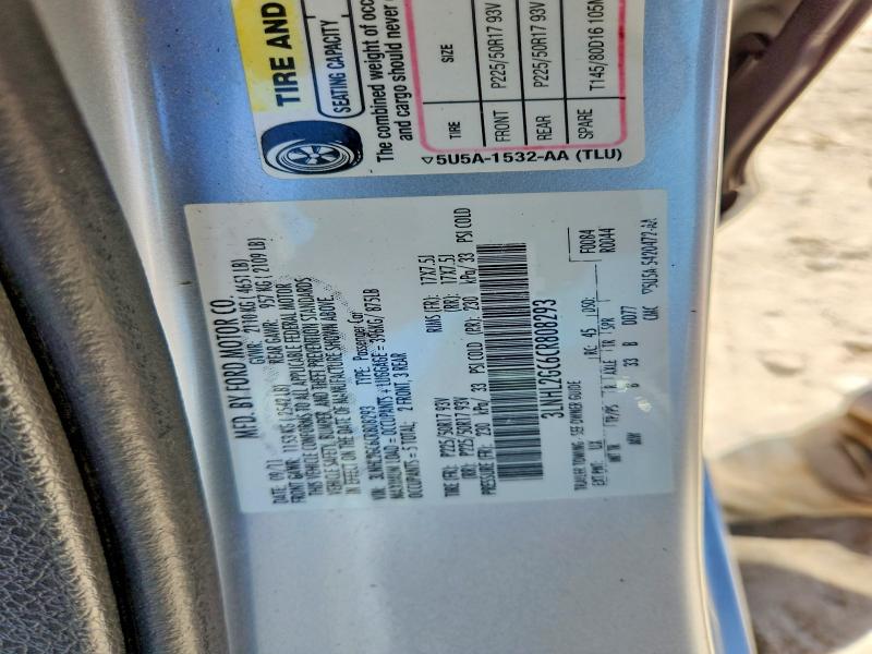 Продажа на аукционе авто 2012 Lincoln Mkz, vin: 3LNHL2GC6CR808293, номер лота: 47287386