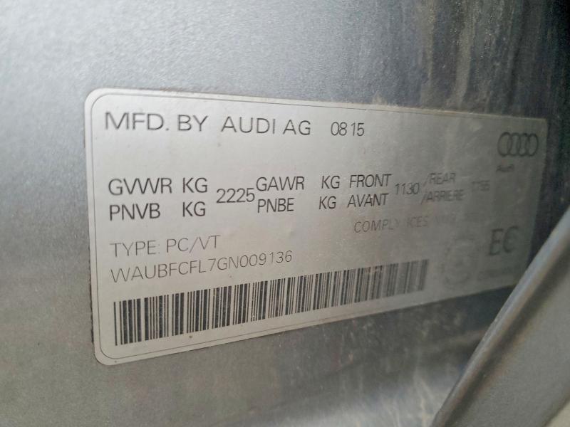 Продаж на аукціоні авто 2016 Audi A4, vin: WAUBFCFL7GN009136, номер лоту: 48521476
