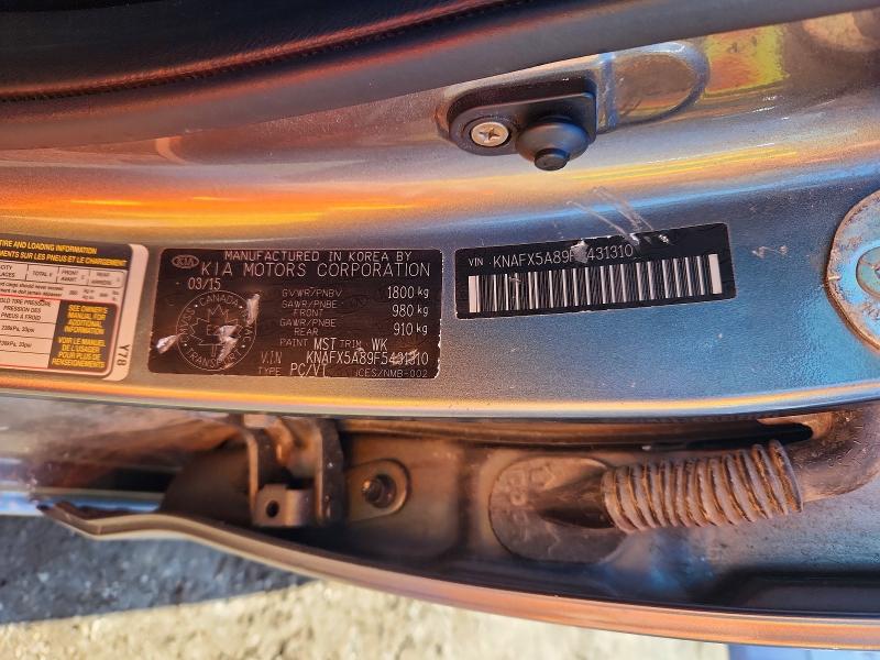 Auction sale of the 2015 Kia Forte, vin: KNAFX5A89F5431310, lot number: 50407896