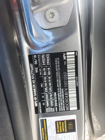 Продажа на аукционе авто 2019 Mercedes-benz Glc, vin: WDC0G4JB7K1001060, номер лота: 50692126