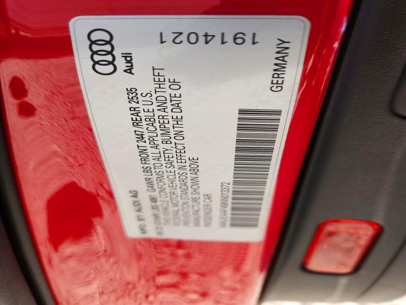 Продаж на аукціоні авто 2022 Audi A4, vin: WAUEAAF49NN013372, номер лоту: 48289636
