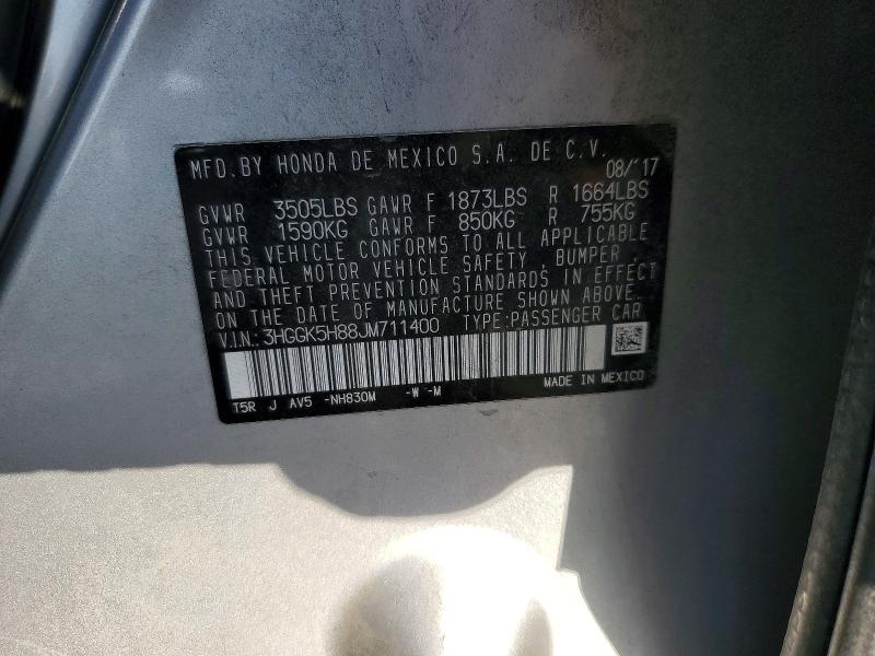 Продаж на аукціоні авто 2018 Honda Fit, vin: 3HGGK5H88JM711400, номер лоту: 50155356
