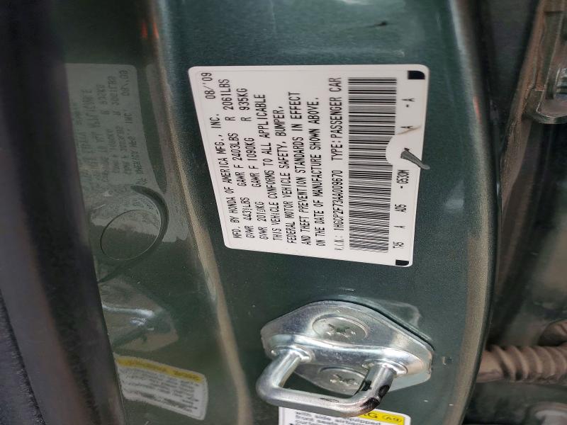 Auction sale of the 2010 Honda Accord, vin: 1HGCP2F73AA009670, lot number: 52000326