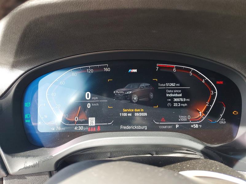 2022 Bmw X3 მანქანა იყიდება აუქციონზე, vin: 5UX53DP05N9K29530, აუქციონის ნომერი: 45931026