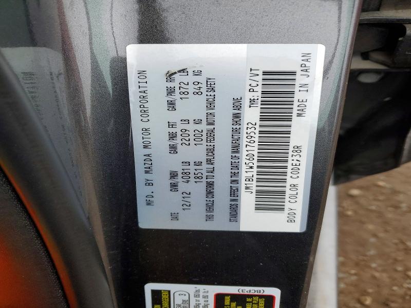 Продаж на аукціоні авто 2013 Mazda Mazda3 Gt 4dr, vin: JM1BL1W56D1769532, номер лоту: 49504836