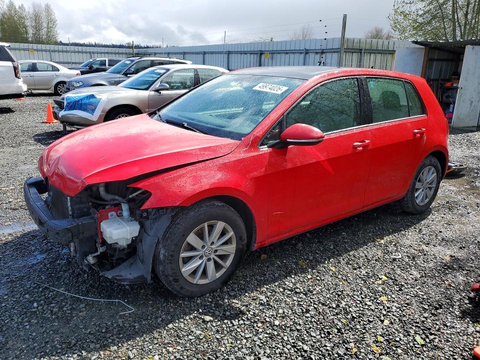 49974026 :رقم المزاد ، 3VW217AU1GM025994 vin ، 2016 Volkswagen Golf مزاد بيع