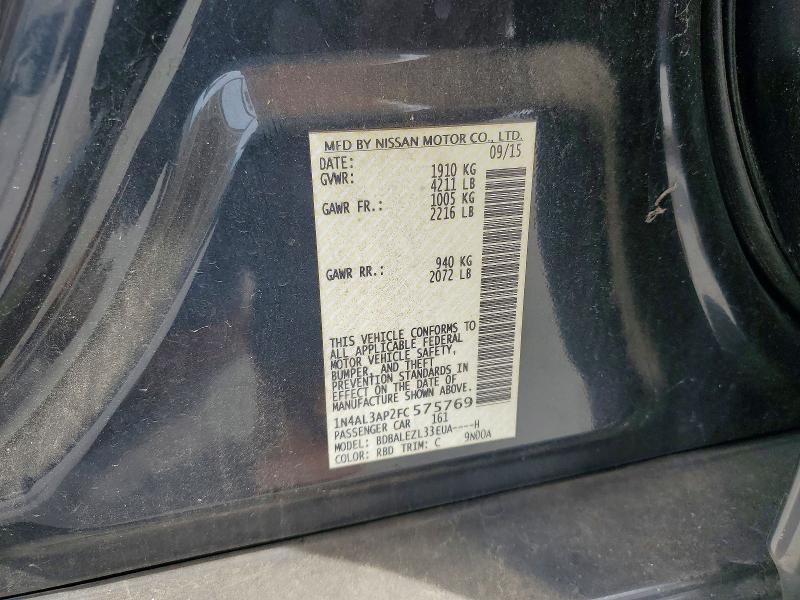 Aukcja sprzedaży 2015 Nissan Altima, vin: 1N4AL3AP2FC575769, numer aukcji: 51528636