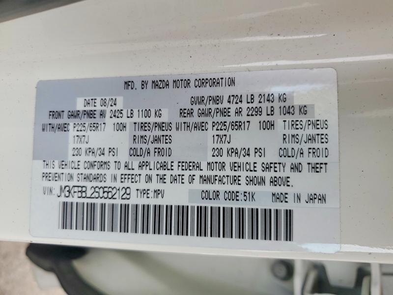 Aukcja sprzedaży 2025 Mazda Cx-5, vin: JM3KFBBL2S0562129, numer aukcji: 51829156