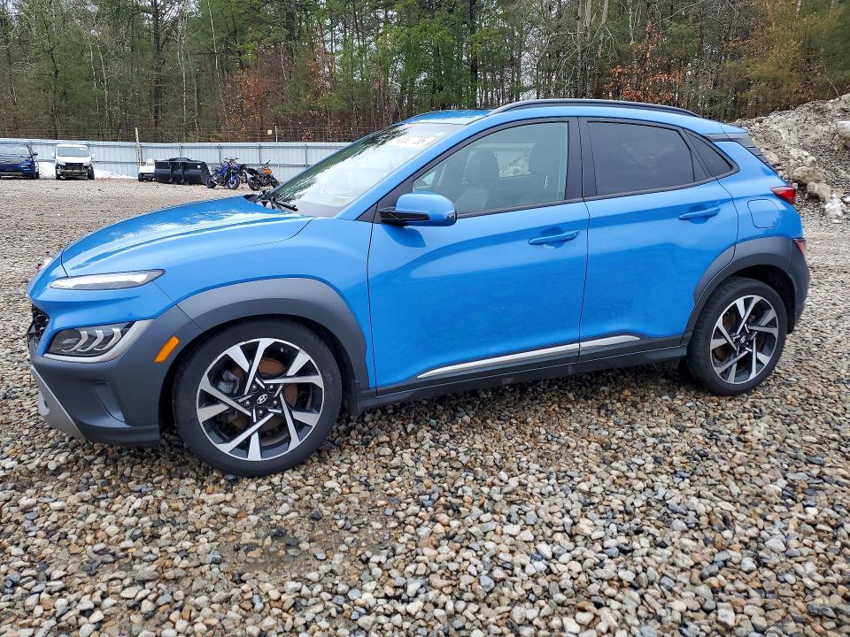 2022 Hyundai Kona მანქანა იყიდება აუქციონზე, vin: KM8K5CA32NU822587, აუქციონის ნომერი: 48507706
