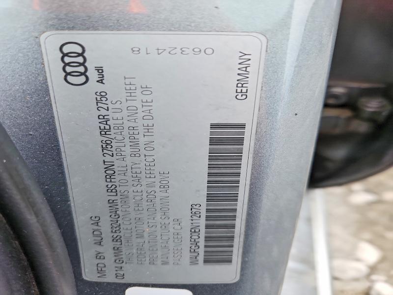 Aukcja sprzedaży 2014 Audi A6, vin: WAUFGAFC0EN112673, numer aukcji: 50154166