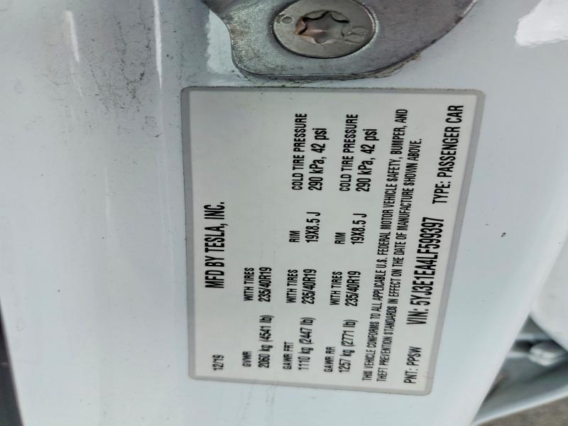 Aukcja sprzedaży 2020 Tesla Model 3, vin: 5YJ3E1EA4LF599397, numer aukcji: 50656756